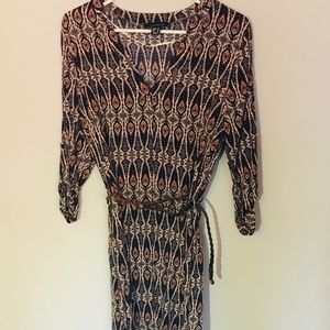 NWOT Atmosphere Long Sleeve Dress with Belt